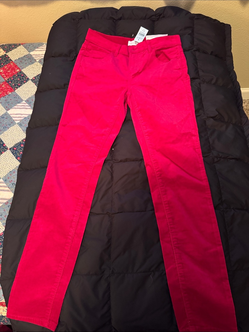 LOFT Skinny Jeans in Bright Fuchsia Pink